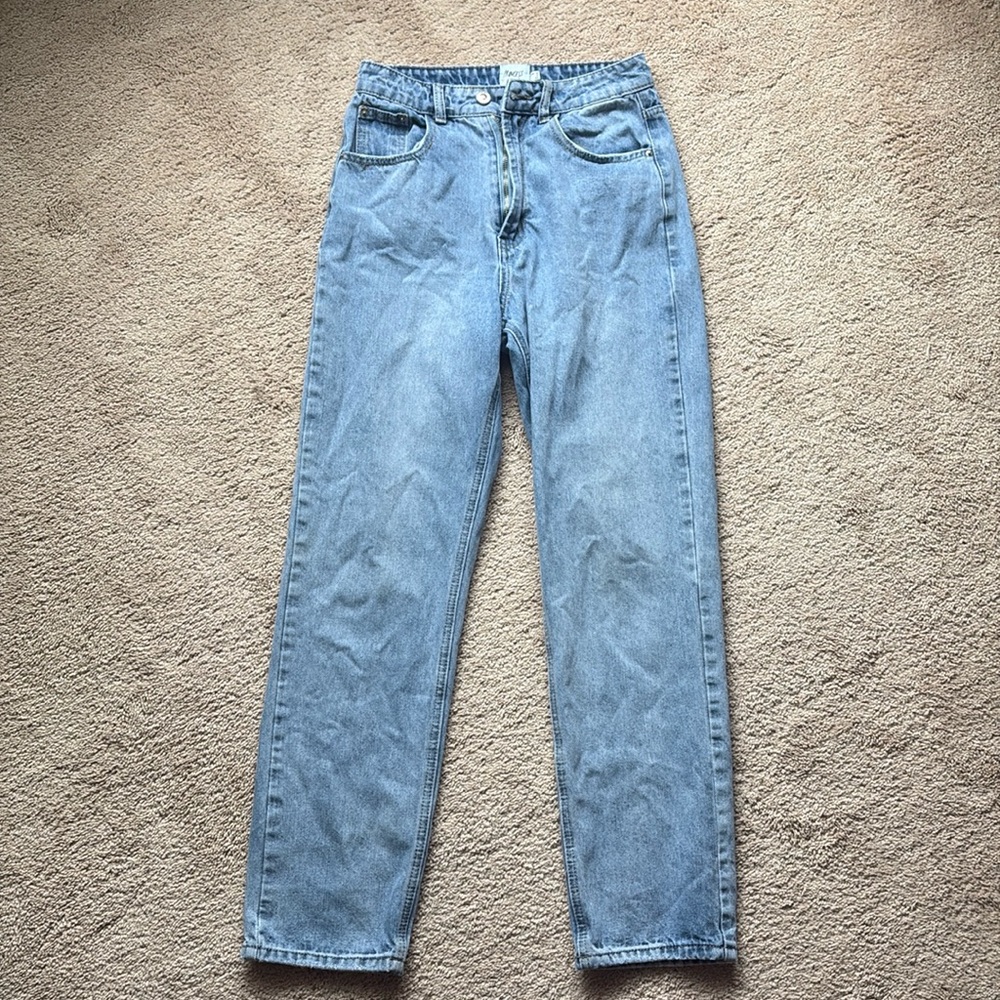 Princess Polly XX denim jeans, size 4 Calista Lightwash
